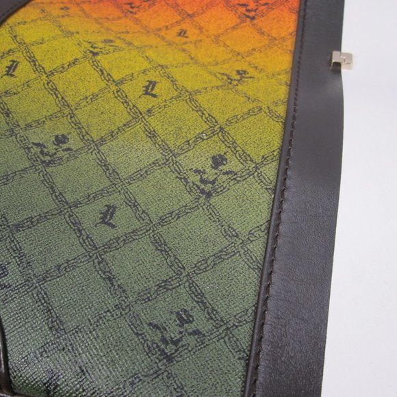 L.A.M.B. Carlisle Foldover Clutch in Ombre Rasta with Dust Bag - Gwen Stefani - Picture 10 of 16